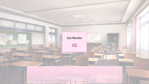 Just Monika（メッセージウィンドウ）